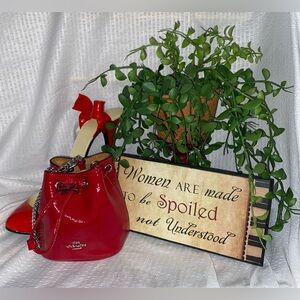 Coach Drawstring Wristlet